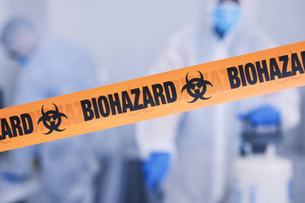 Professional Biohazard Cleanup technician working in Temple, TX